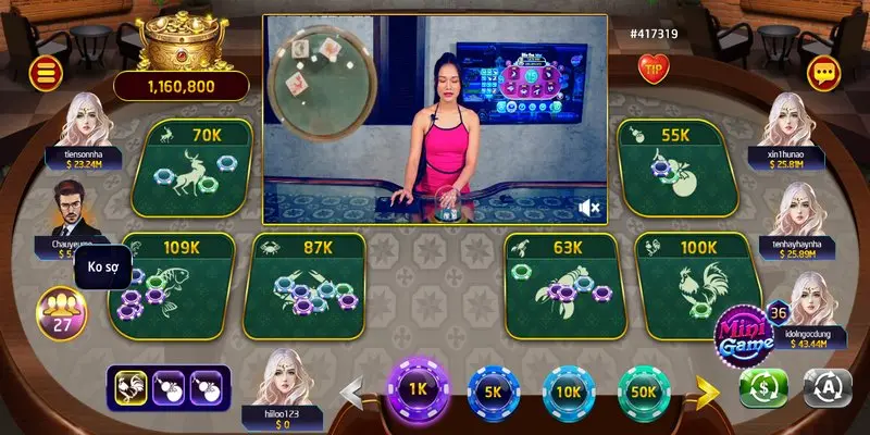 Những điểm độc đáo của game bầu cua livestream rikvip