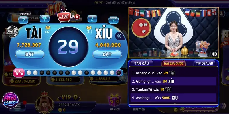 Tips chơi tài xỉu livestream rikvip thắng lớn